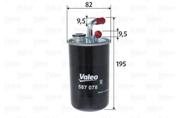 Filtre à carburant (Filtre à gasoil) VALEO ref. 587078